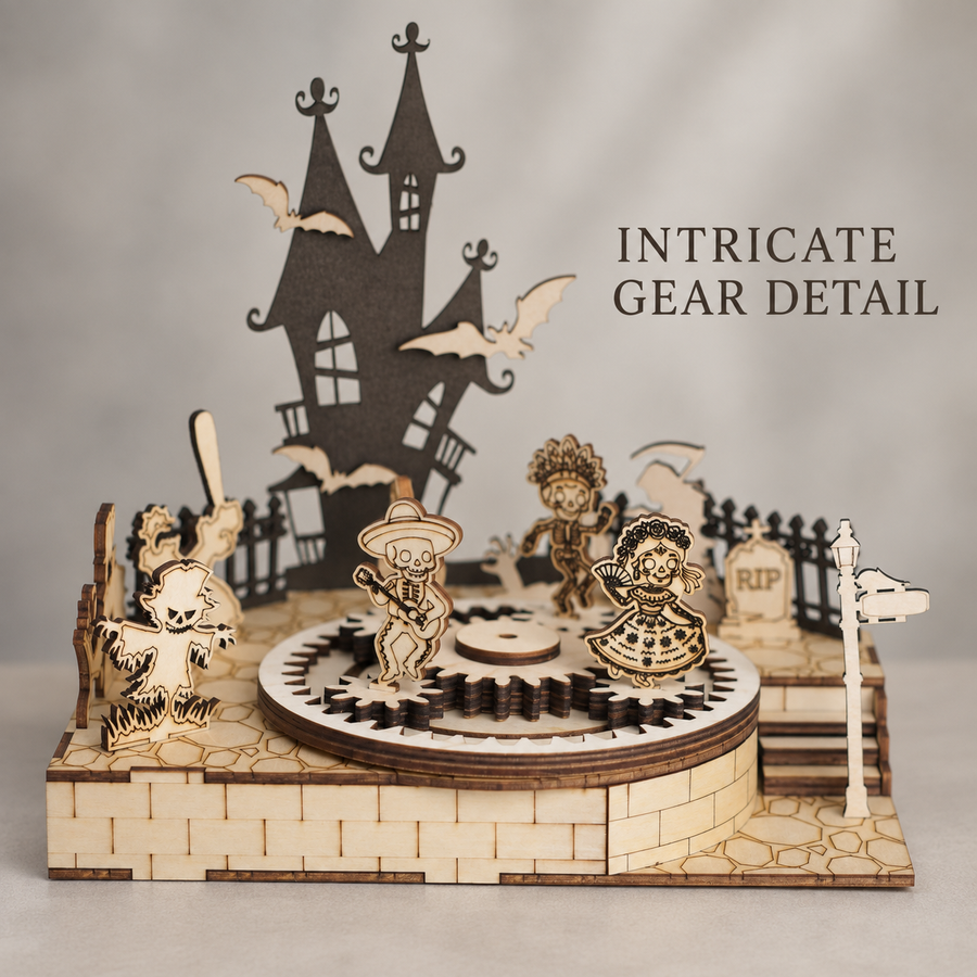 Gothic Tower Wooden Model Kit — Choose a place to display it