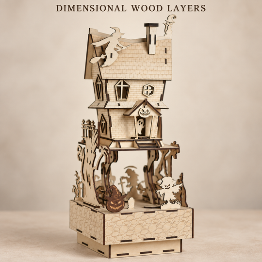 Haunted House Wooden DIY Model Kit