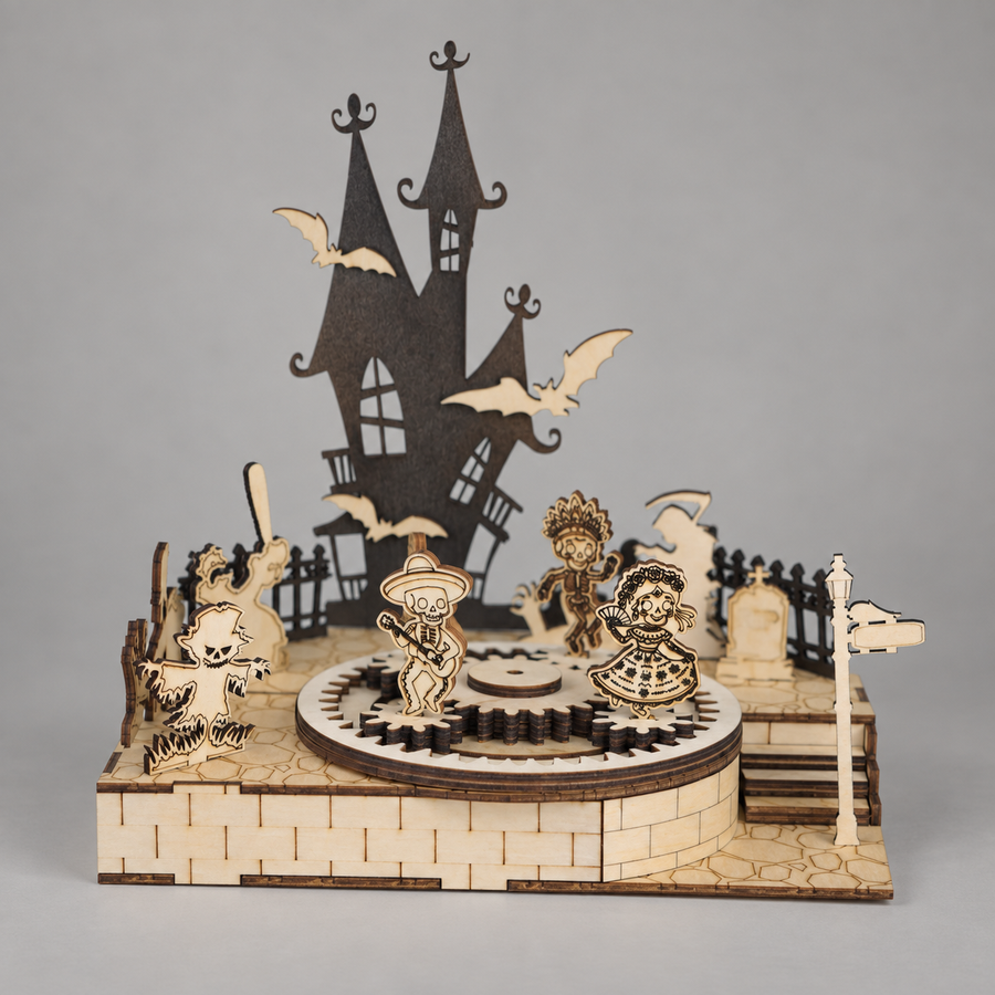 Gothic Tower Wooden Model Kit — See the overall silhouette