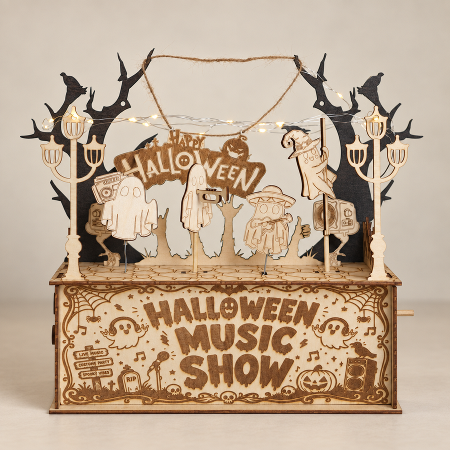 Halloween Show Wooden DIY Model Kit — Choose a place to display it
