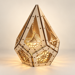 Celtic Knot Geometric Wooden Lantern Kit