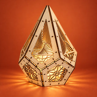 Celtic Knot Geometric Wooden Lantern Kit