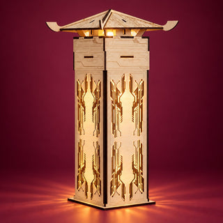 Faceted Wooden Lantern DIY Kit