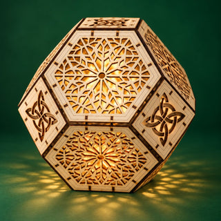Tall Geometric Wooden Lantern DIY Kit