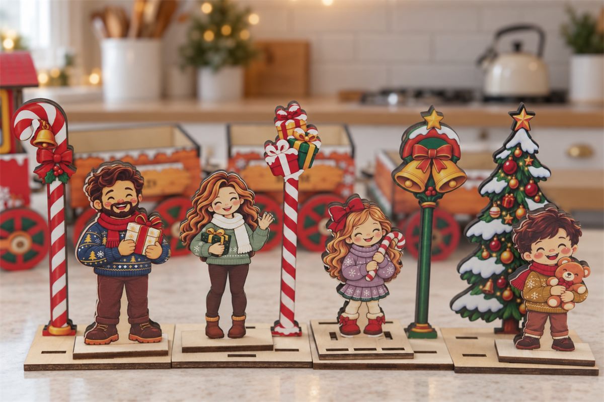 Personalized Christmas Family Wooden Train DIY Kit customer review photo 3