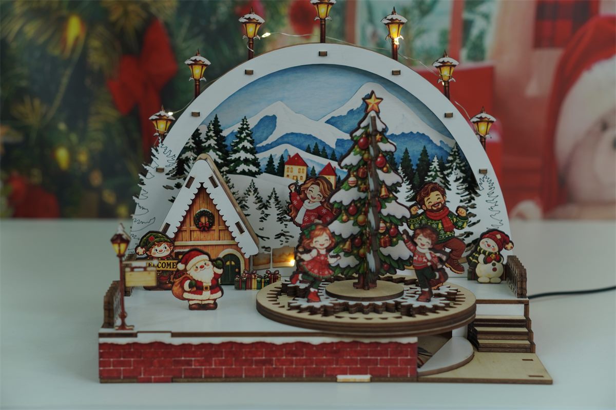 Christmas Family Carousel Wooden DIY Kit customer review photo 10
