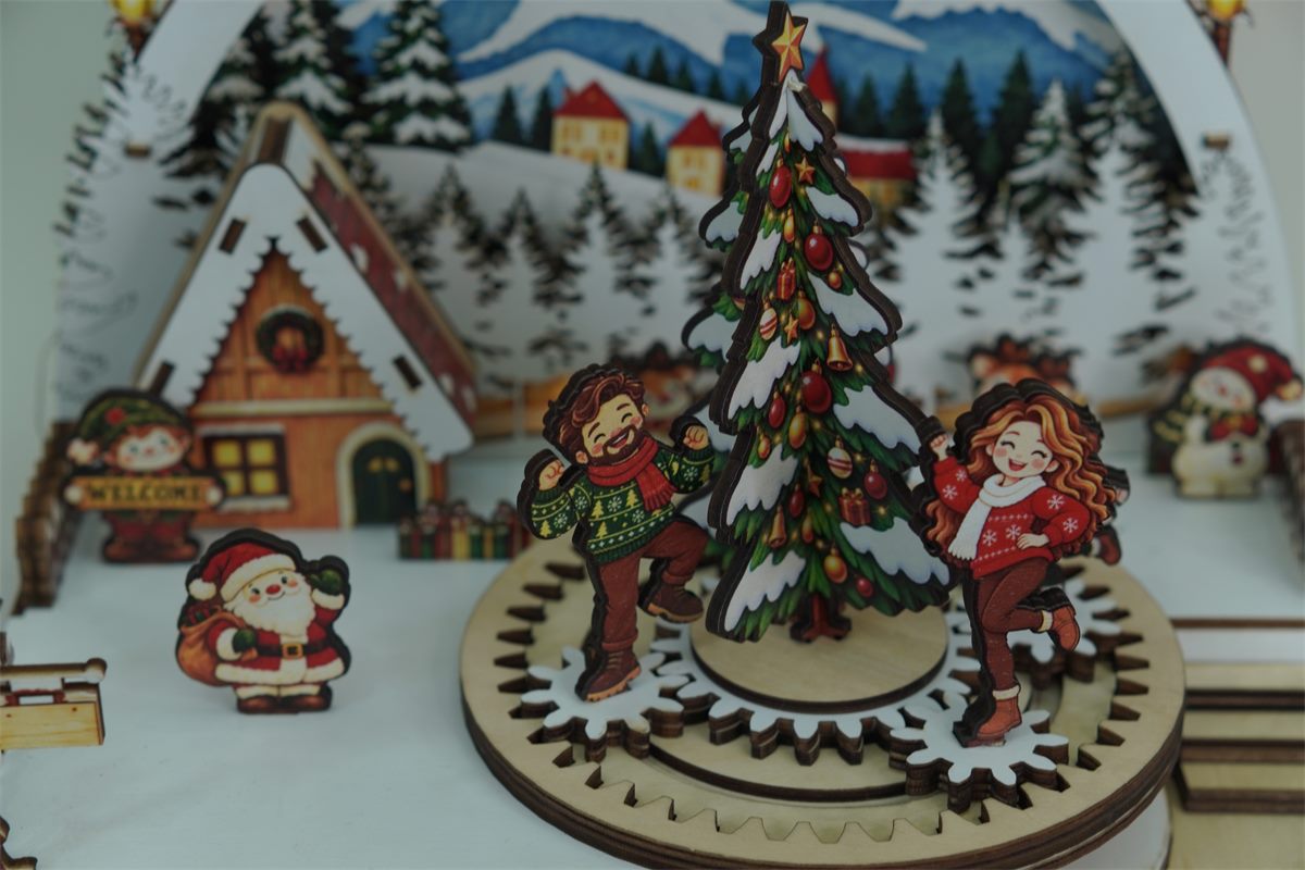 Christmas Family Carousel Wooden DIY Kit customer review photo 11
