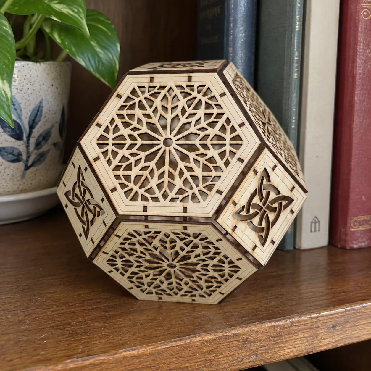 Tall Geometric Wooden Lantern DIY Kit — photo from the review gallery