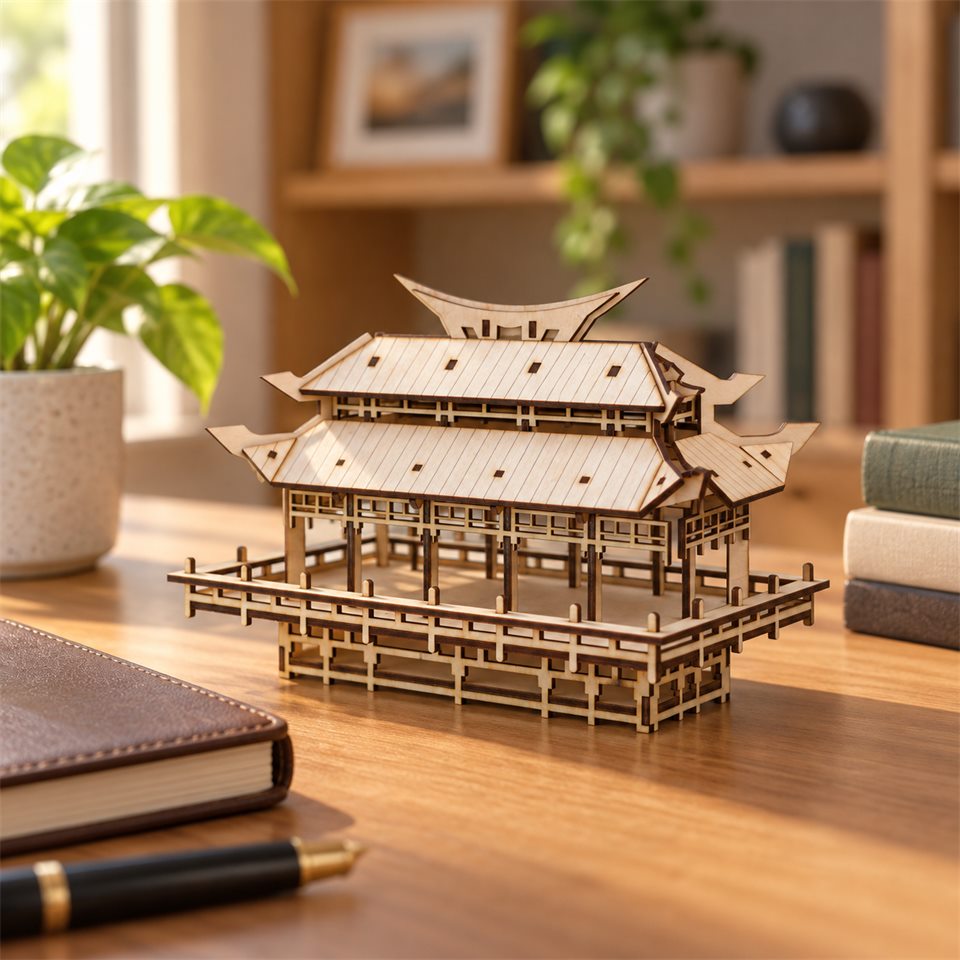 A temple for your tabletop — Open Gallery Wooden Temple Model Kit