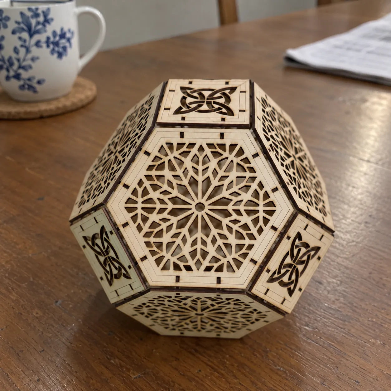 Tall Geometric Wooden Lantern DIY Kit review photo