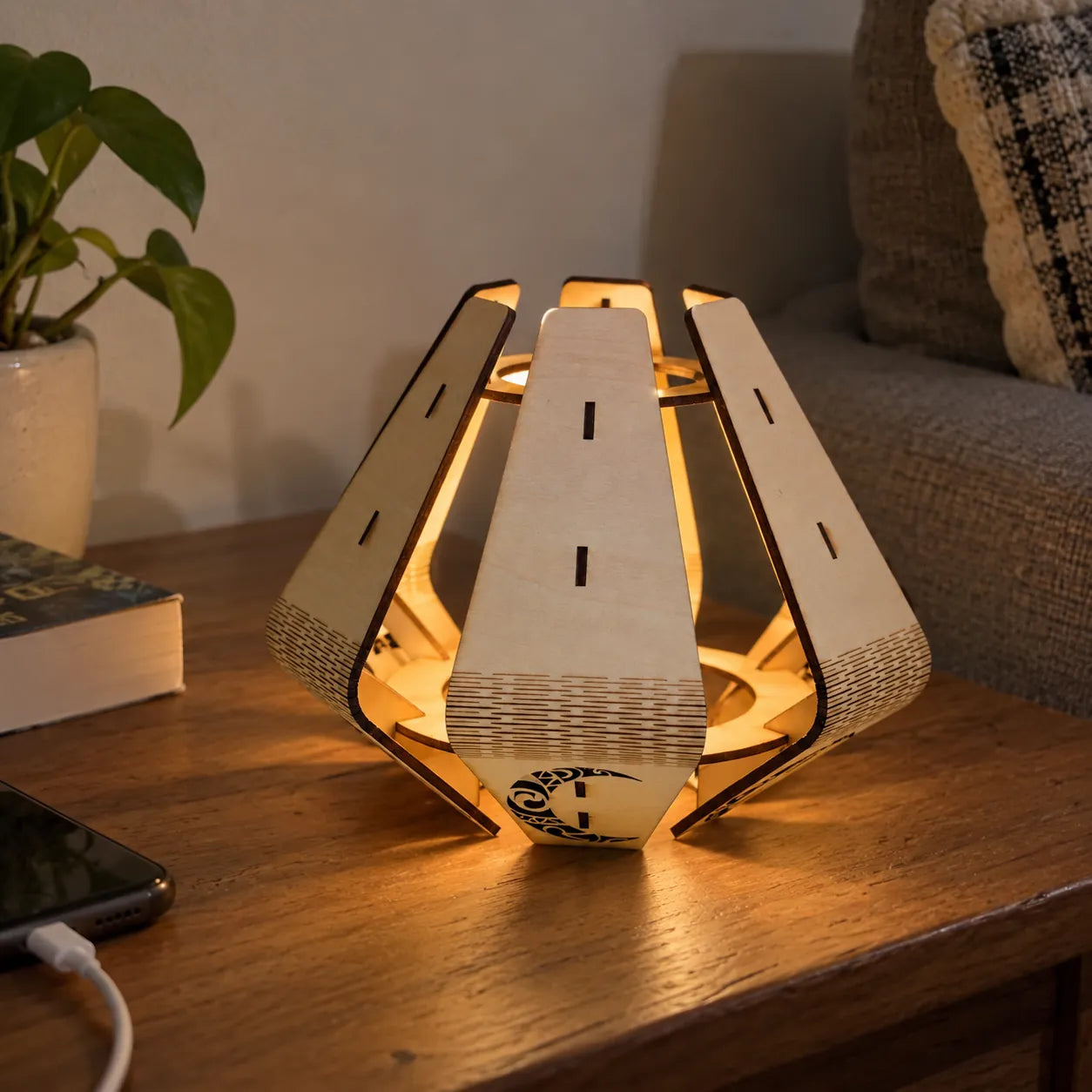 Slatted Glow Wooden Lantern DIY Kit review photo