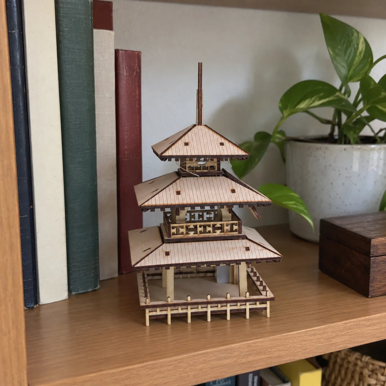 Three-Tier Pagoda Wooden Model Kit — photo from the review gallery