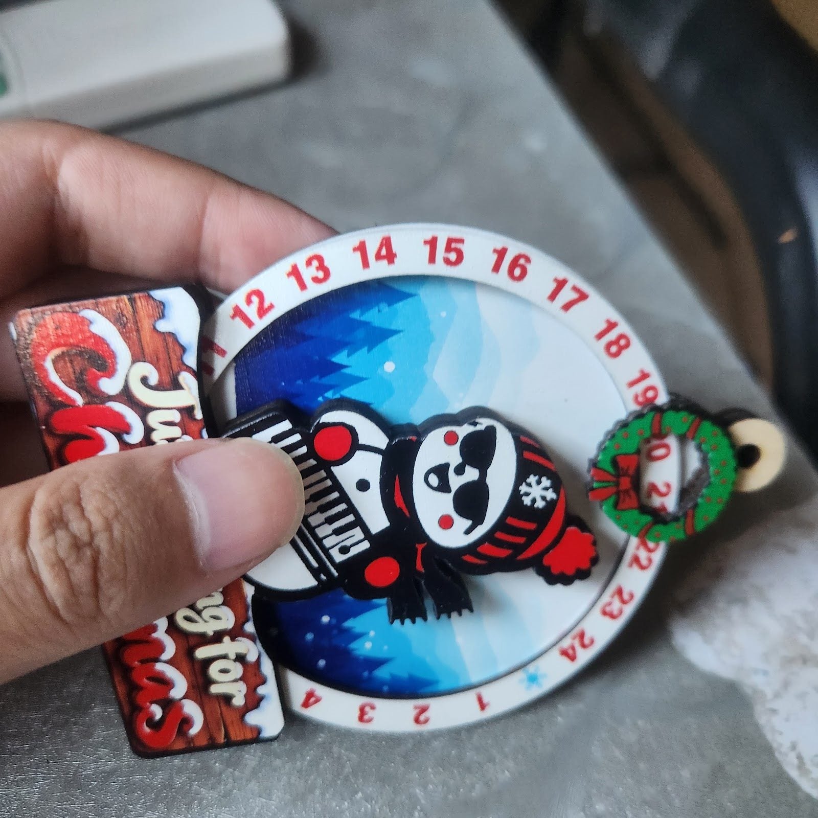 Snowman Keyboard Wooden Christmas Countdown Plaque review photo